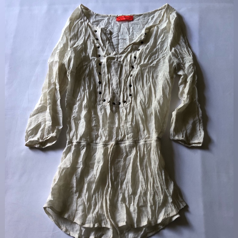 Women Spoiled Size S Cream Color Top - 0826